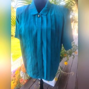 Womens Short sleeve Pierre Cardin Vintage Blouse